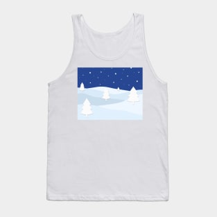 Winter starry night Tank Top